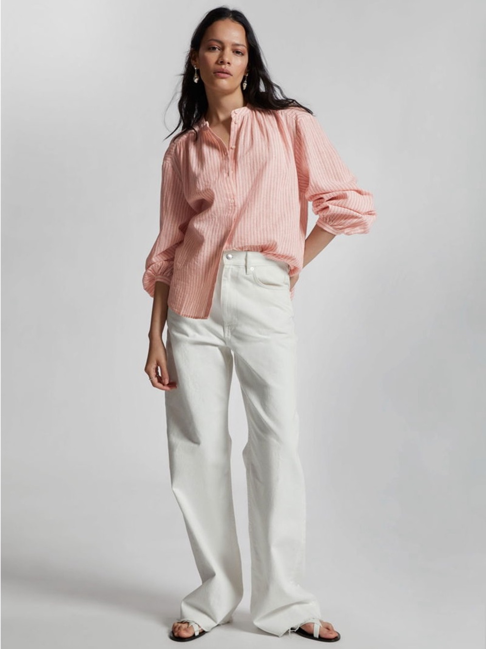 & Other Stories Loose fit Cotton Blouse